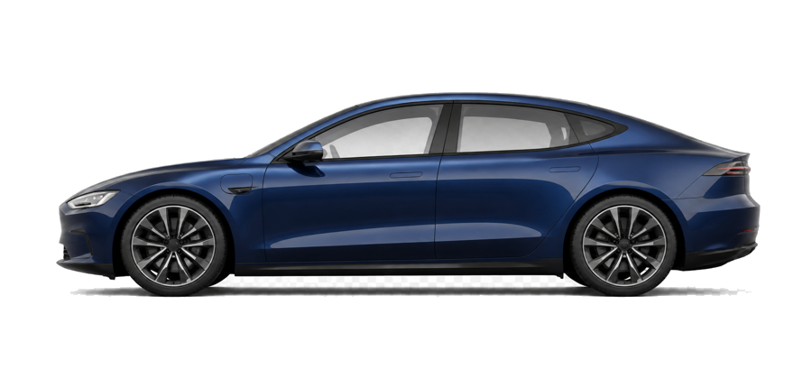 Deep blue electric saloon